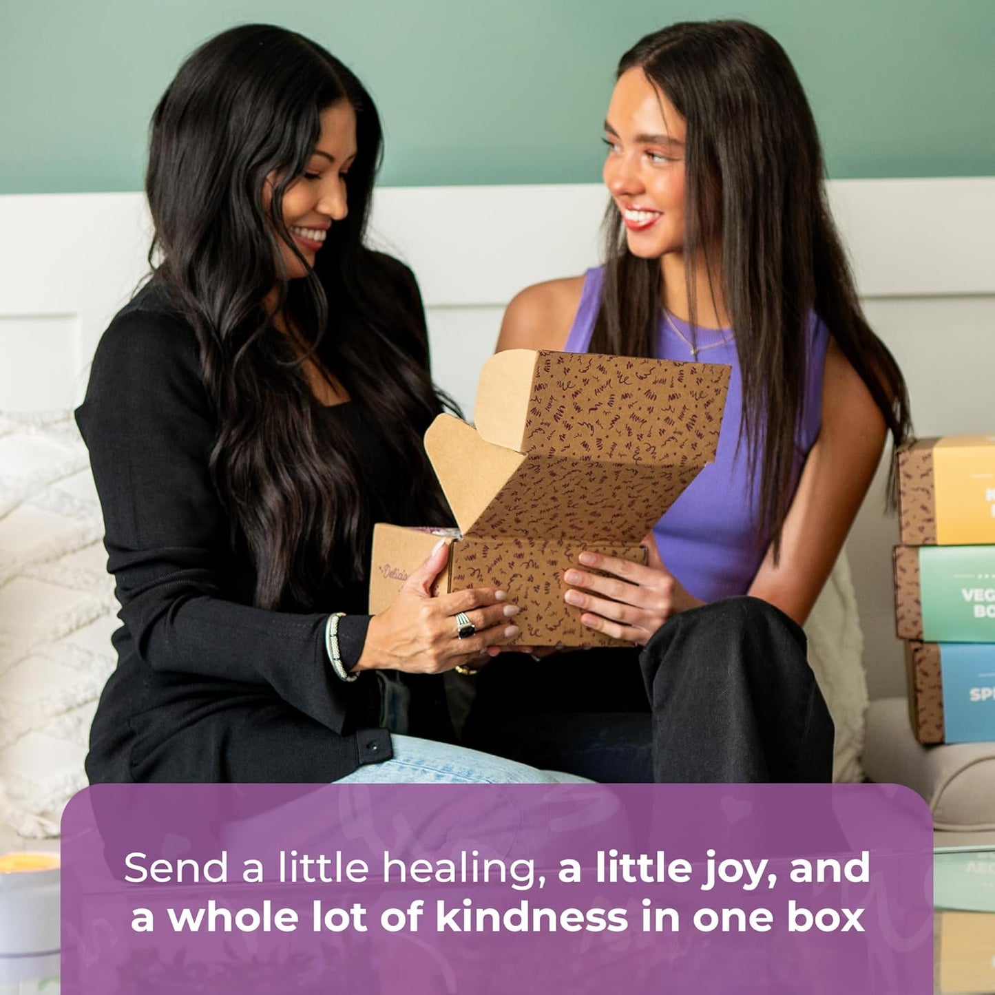Bunny James Boxes Get Well Soon Vegan Get Well Soon Care Package – 12-Piece Gift Box with Healthy Snacks, Cozy Socks, Soothing Treats & More | Thoughtful Recovery Gift for Friends, Family, Coworkers