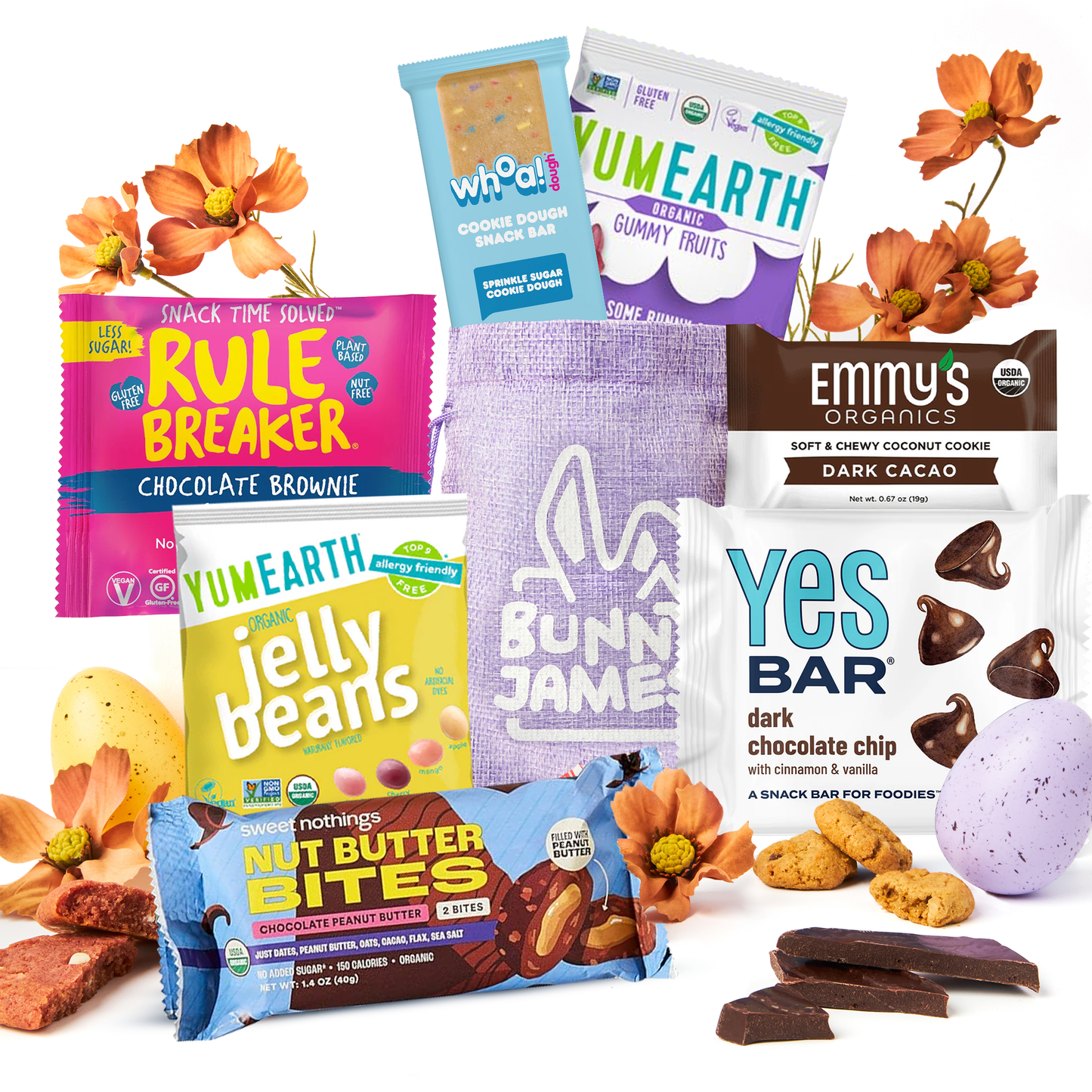 Bunny James Boxes Snack Boxes Premium Vegan Gift Bag: Sweet & Delicious Plant-Based Treats