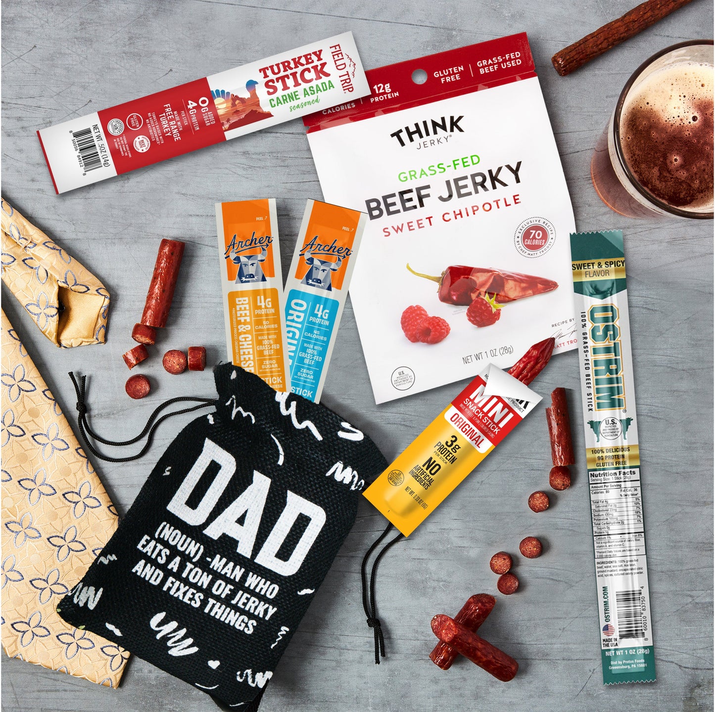 Bunny James Boxes Snack Satisfy Dad's Cravings With Irresistible Beef Jerky: A Mouthwatering Selection Fit for the King of Snacking!