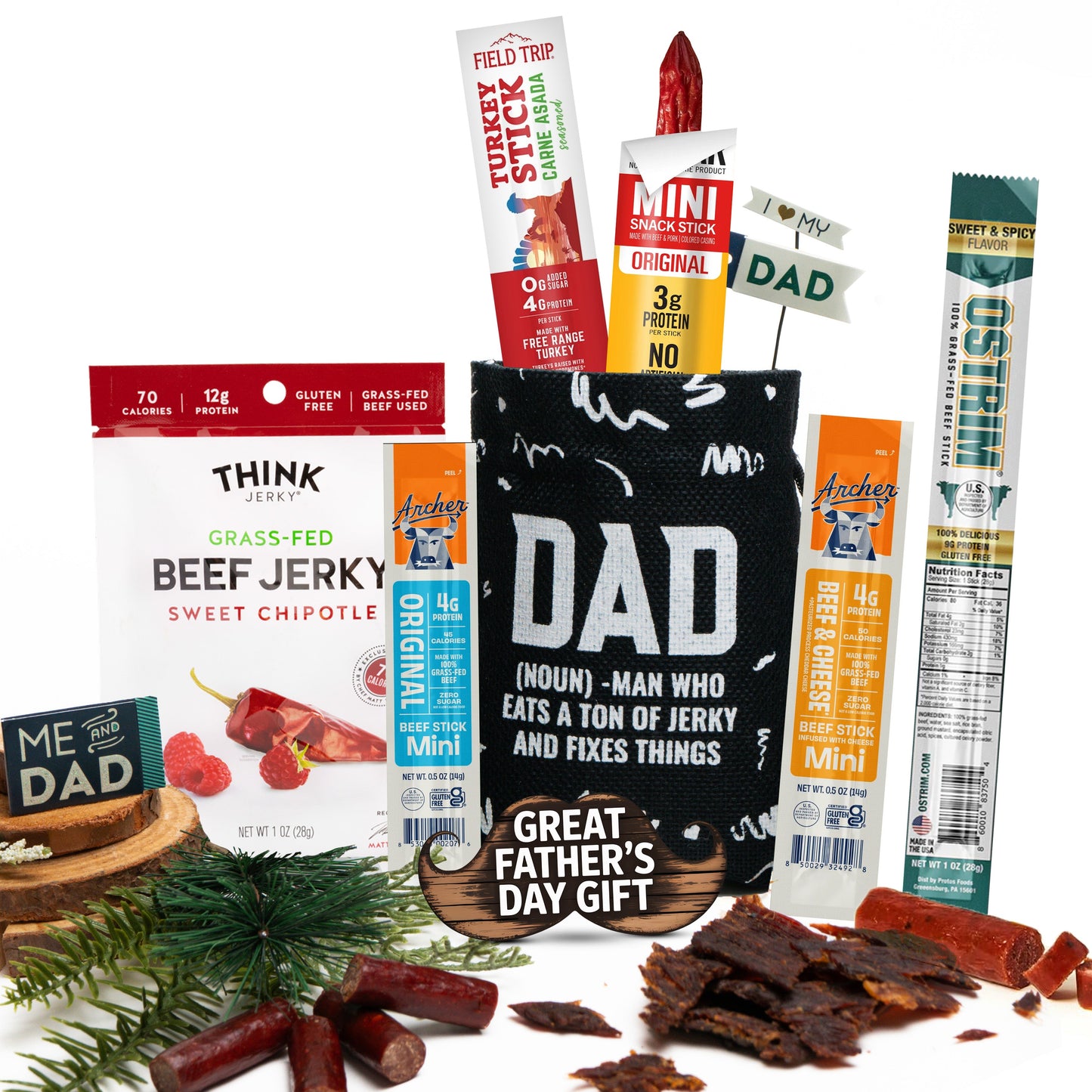 Bunny James Boxes Snack Satisfy Dad's Cravings With Irresistible Beef Jerky: A Mouthwatering Selection Fit for the King of Snacking!