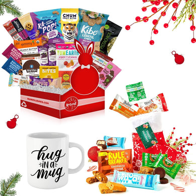 Bunny James Boxes Festive Wellness Delights: Healthy Snacks, Stockings, and a Cozy Mug for the Holidays