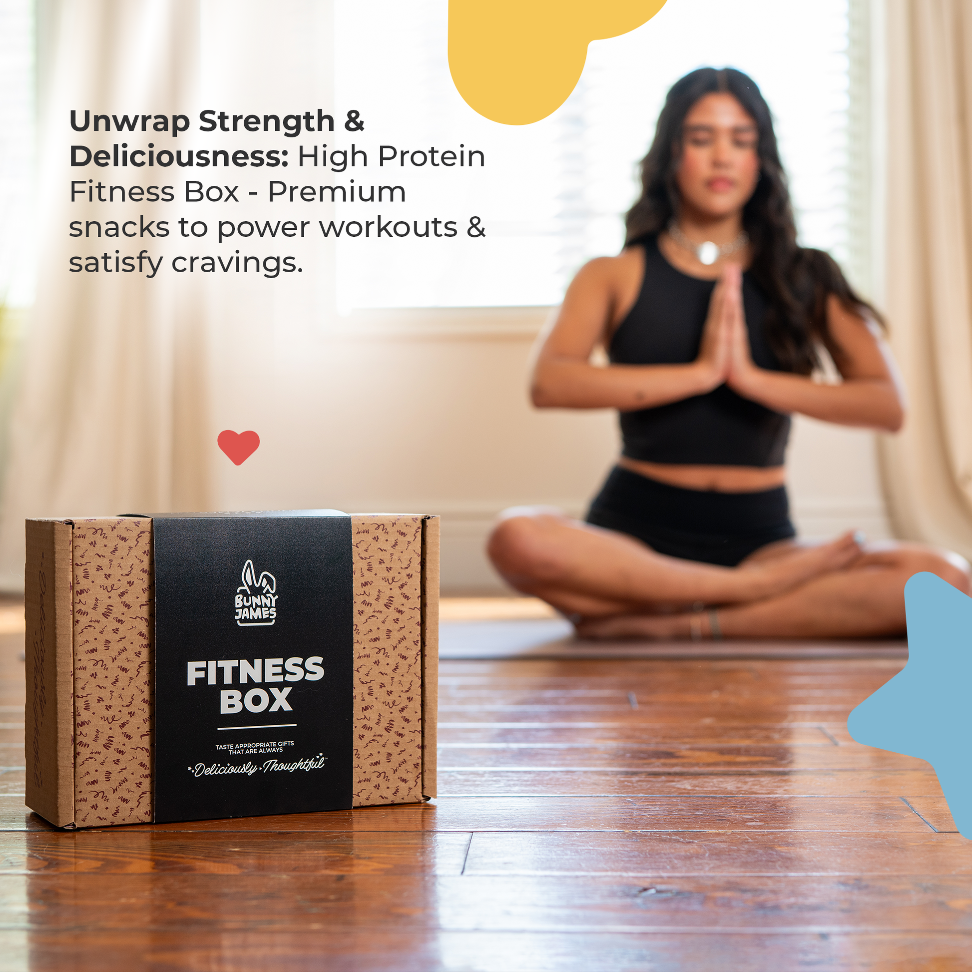 Bunny James Boxes Fitness Box High Protein Fitness Box: 14 Easy & Delicious High Protein Snacks for On-the-Go Fuel