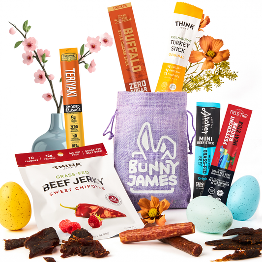 Bunny James Boxes Jerky Gift Bag: Savory Snack Variety Pack