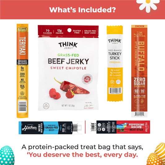 Bunny James Boxes Jerky Gift Bag: Savory Snack Variety Pack