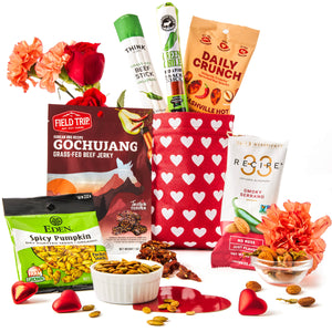 Bunny James Boxes Jerky & Nuts Spicy Valentine's Day Gift Bag