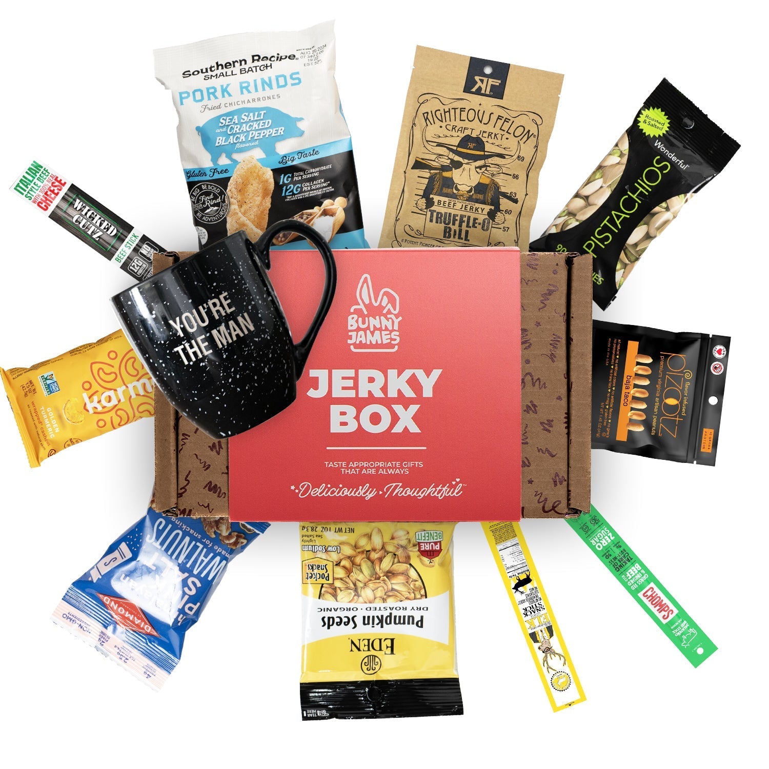 Jerky & Nuts With Mug Gift Set
