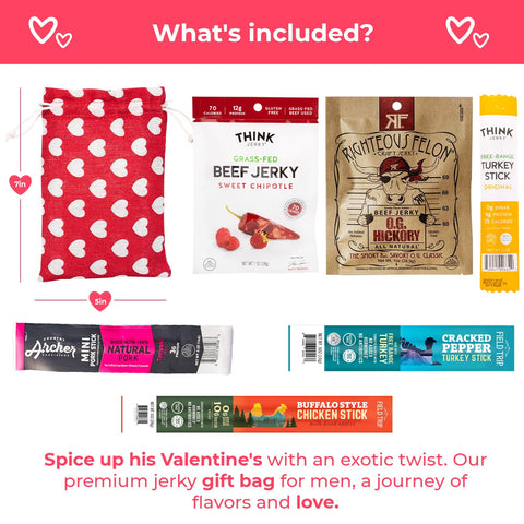 Bunny James Boxes Jerky Valentine's Day Gift Bag