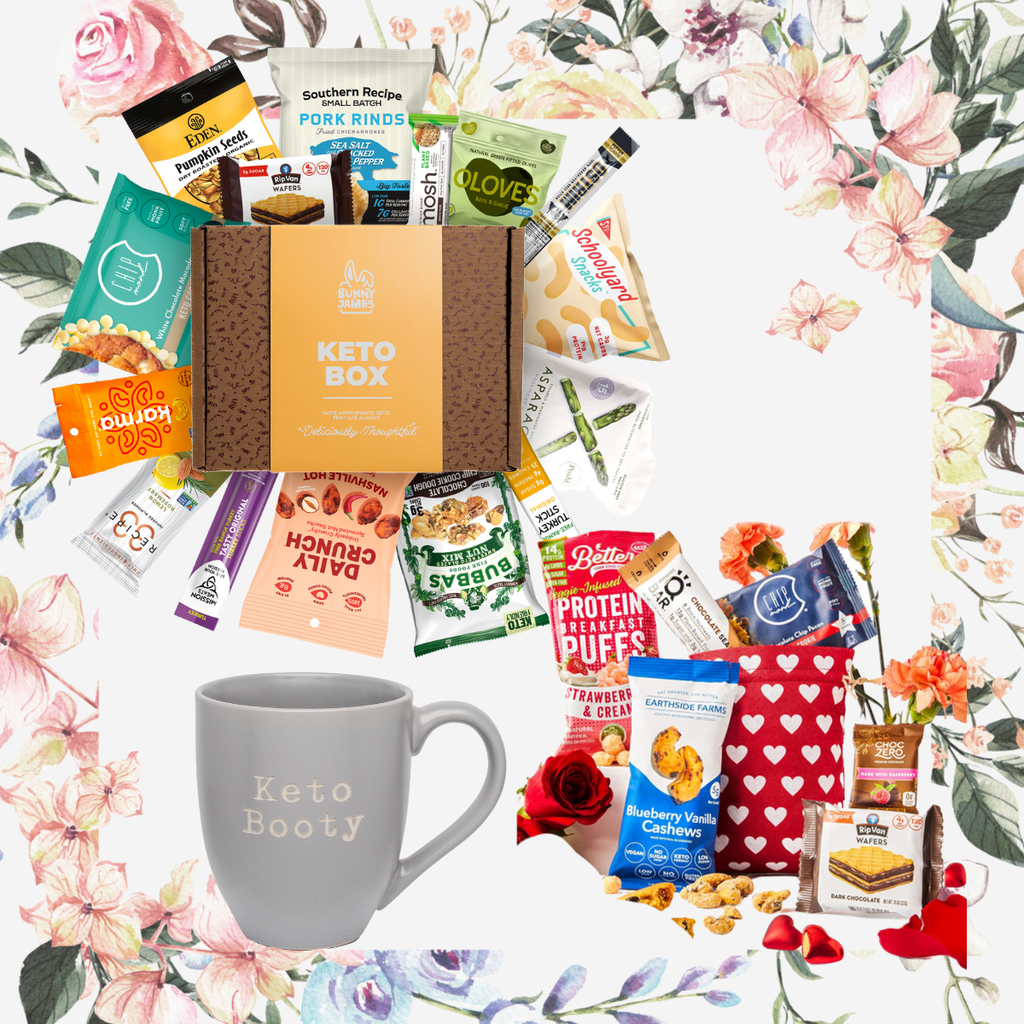 Bunny James Boxes Keto Mother's Day Gift Bundle - Premium Mix of Healthy Low Sugar Snacks, Perfect Gift for Keto-Loving Mamas!