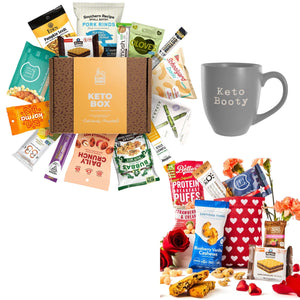 Bunny James Boxes Keto Mother's Day Gift Bundle - Premium Mix of Healthy Low Sugar Snacks, Self-Care Items, Perfect Gift for Keto-Loving Mamas!