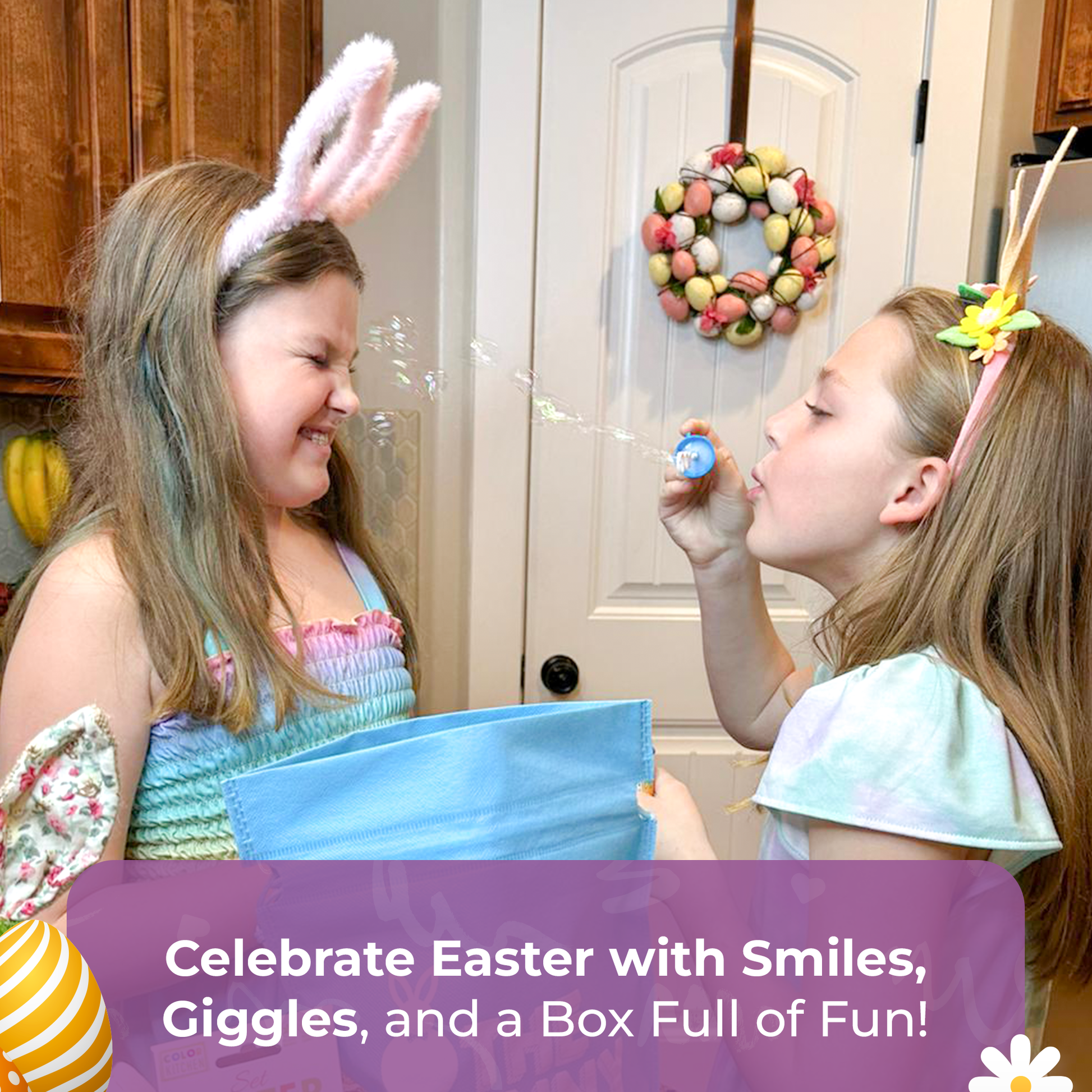 Bunny James Boxes Kids Treat Box: Healthy Organic Snacks & Fun Activities