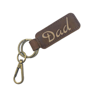 Bunny James Boxes Personalized Father's Day Gift - Vegan Leather Keychain