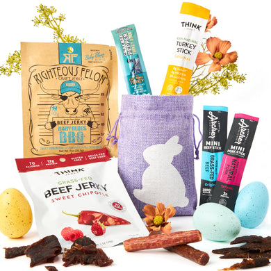 Bunny James Boxes Savory Jerky Easter Gift: Sweet & Smoky Assortment