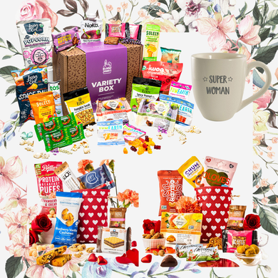 Bunny James Boxes Self-Care Feel-Good Favorites Bundle: Healthy & Yummy Snacks Just for Mom