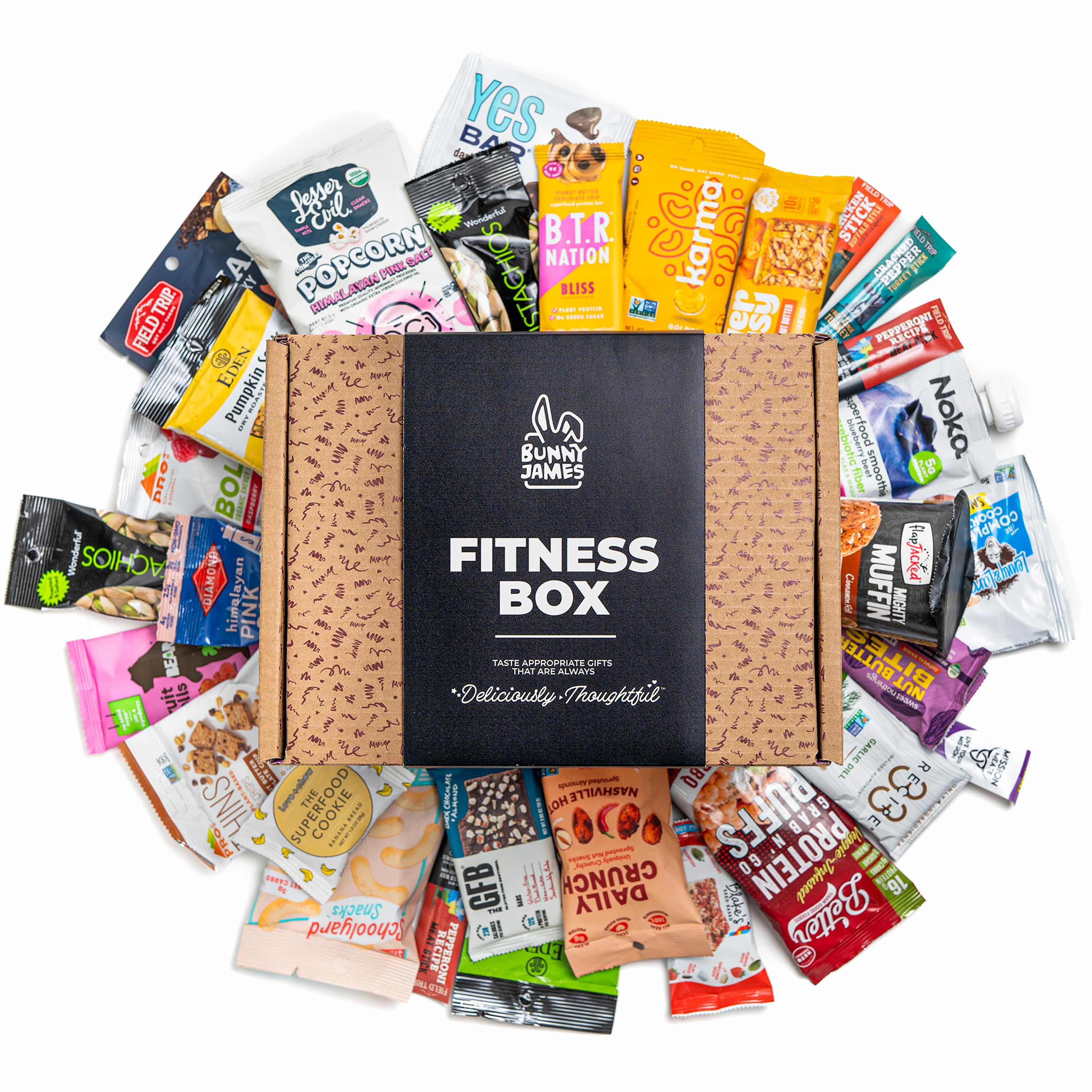 Deluxe High-Protein Snack Box, Organic, Non-GMO Bars, Nuts, Jerky & Mo ...