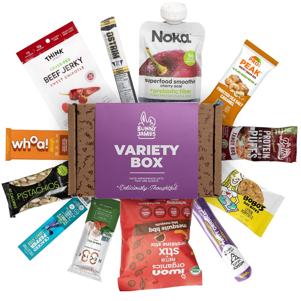 Bunny James Boxes Snack Boxes Healthy Snacks Sampler Gift Box
