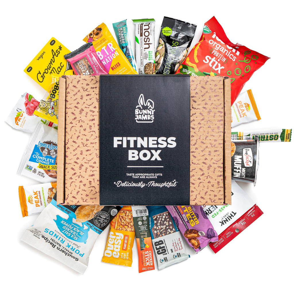 Bunny James Boxes Snack Boxes High Protein Snack Box: Fitness Mix for Men & Women