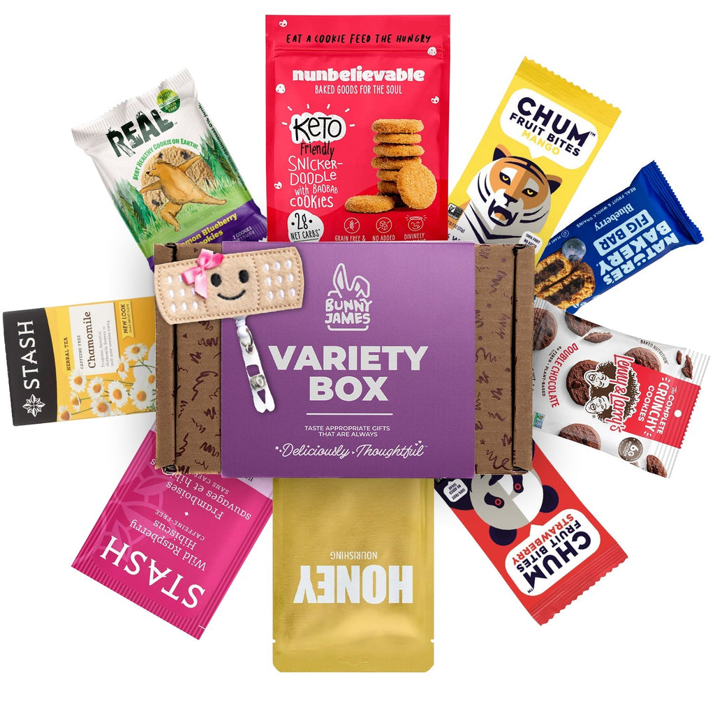 Bunny James Boxes Snack Boxes Nurse Appreciation Healthy Snack & Body Care Gift Box