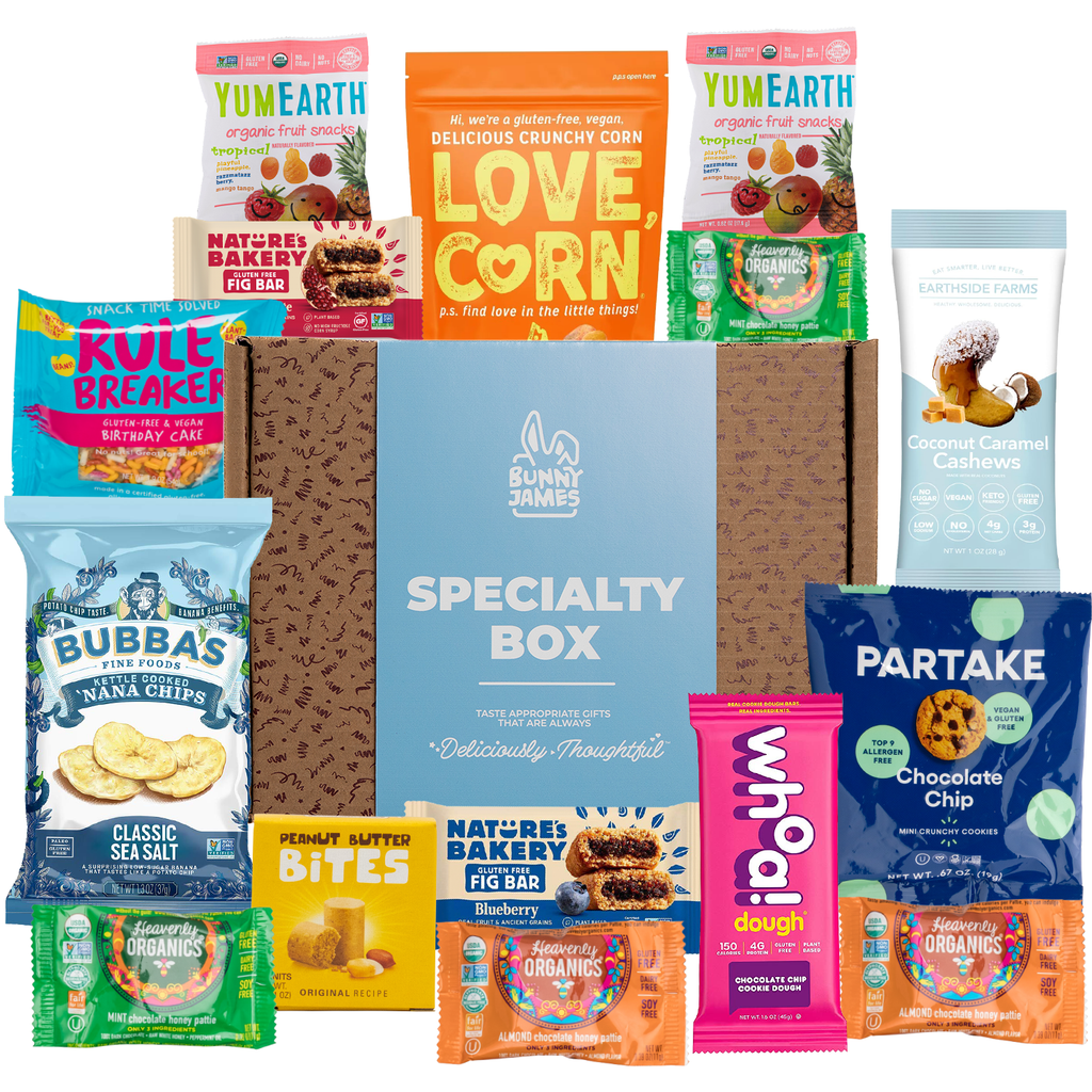 Bunny James Boxes Snack Boxes Premium Gluten Free Variety Sampler
