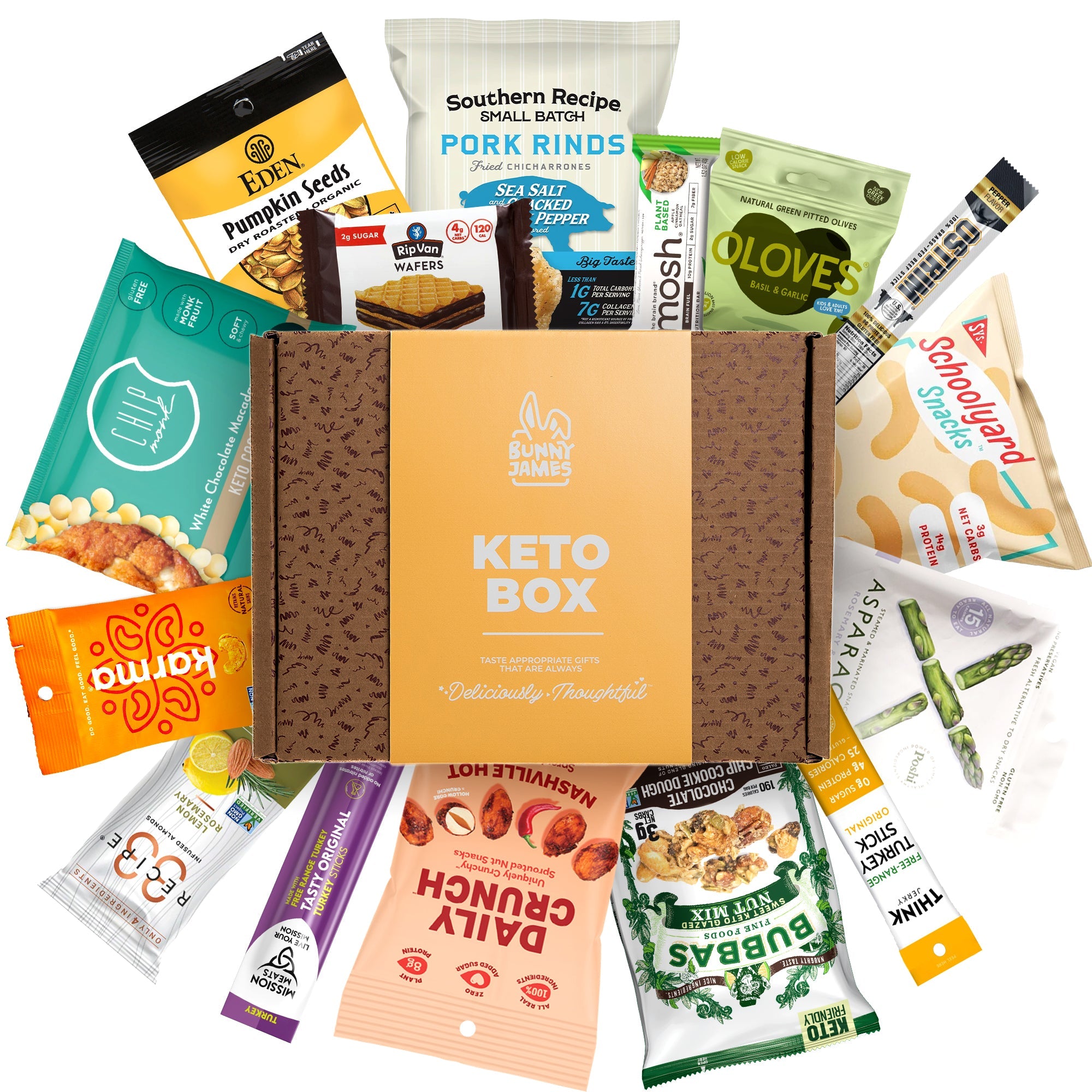 Keto Box Keto Snacks Gift Basket – Ultra Low Carb, Low Sugar, High Fat – Includ ...