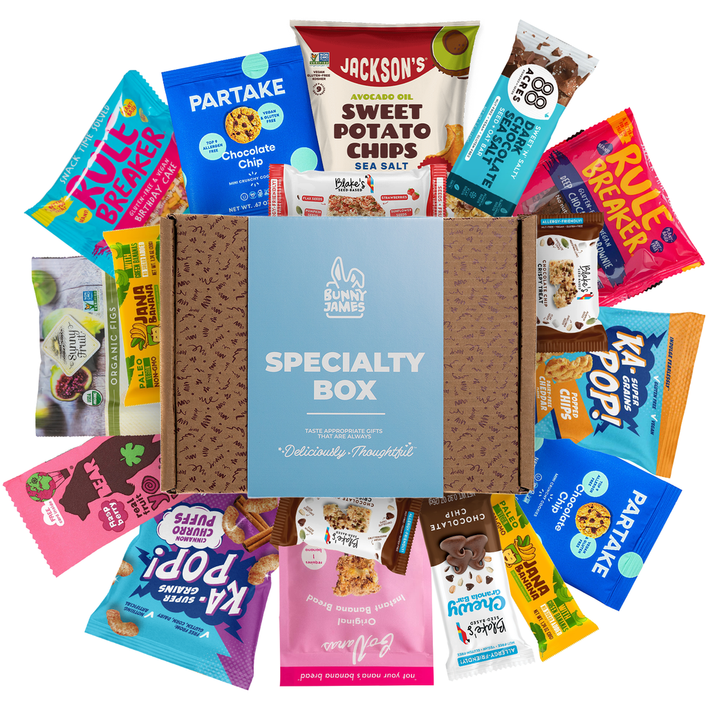 Bunny James Boxes Snack Boxes Premium Top 8 Allergen Free Box