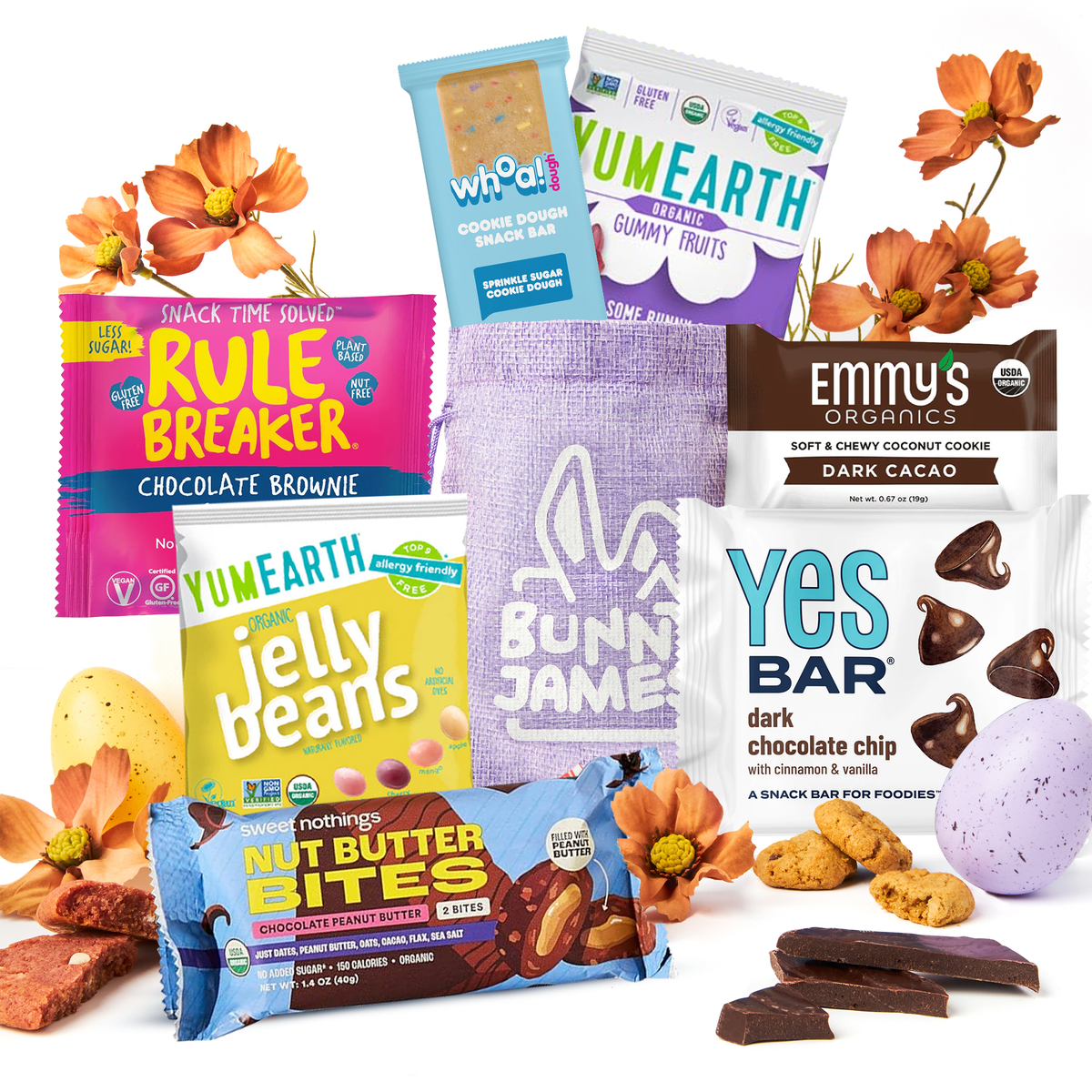 Bunny James Boxes Snack Boxes Premium Vegan Gift Bag: Sweet & Delicious Plant-Based Treats