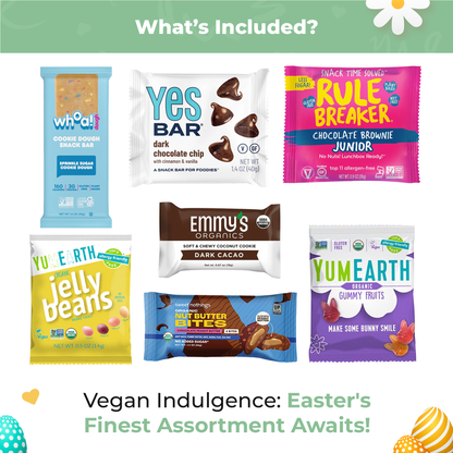 Bunny James Boxes Snack Boxes Premium Vegan Gift Bag: Sweet & Delicious Plant-Based Treats