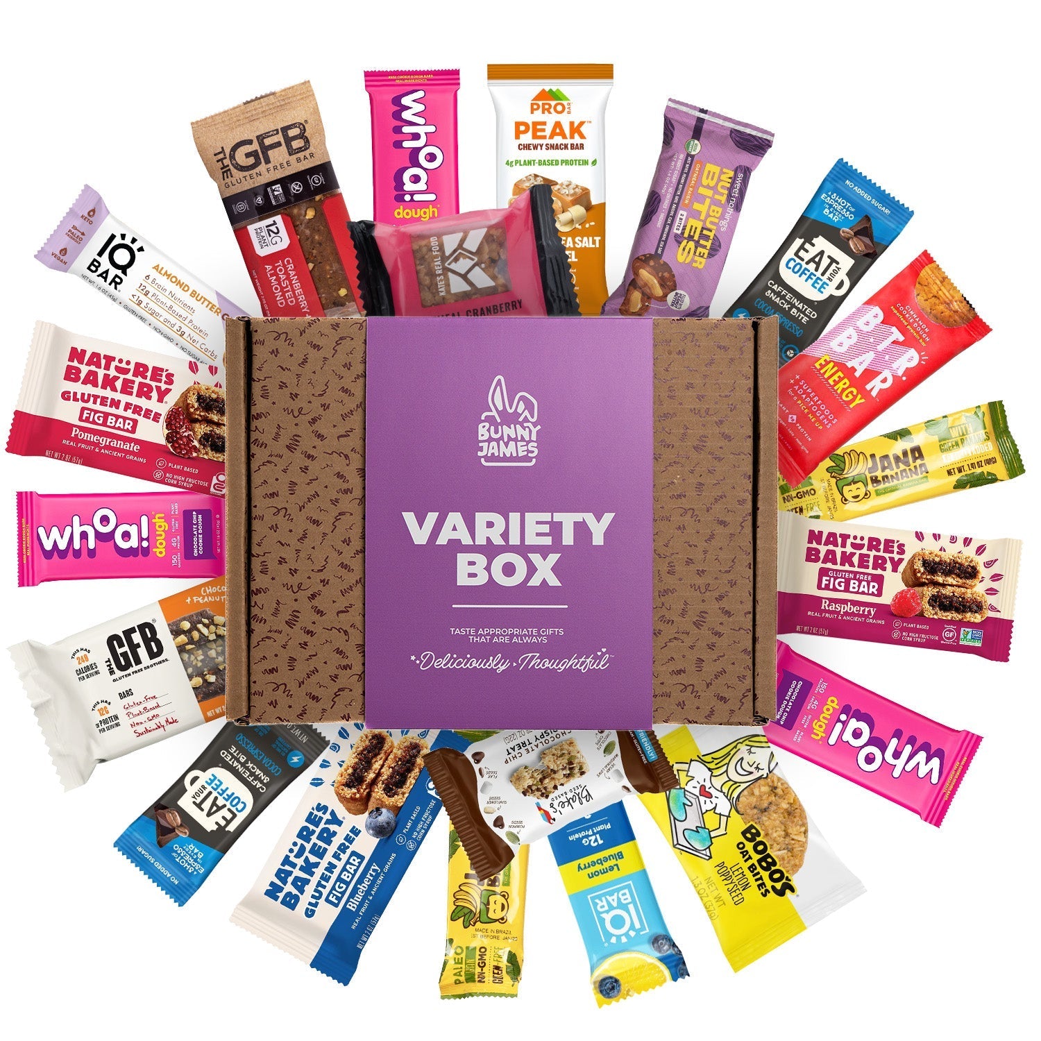 Premium Vegan & Gluten Free Bar Box – Bunny James Boxes