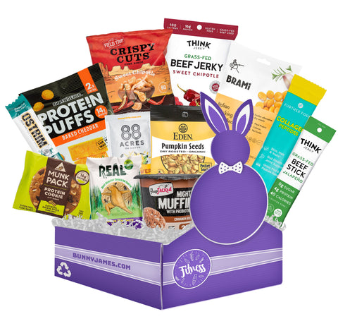 Bunny James Boxes Snack Boxes Sampler Fitness Box (12 Count)
