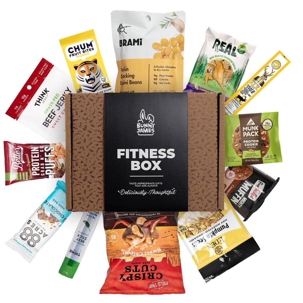 Bunny James Boxes Snack Boxes Sampler Fitness Box (12 Count)