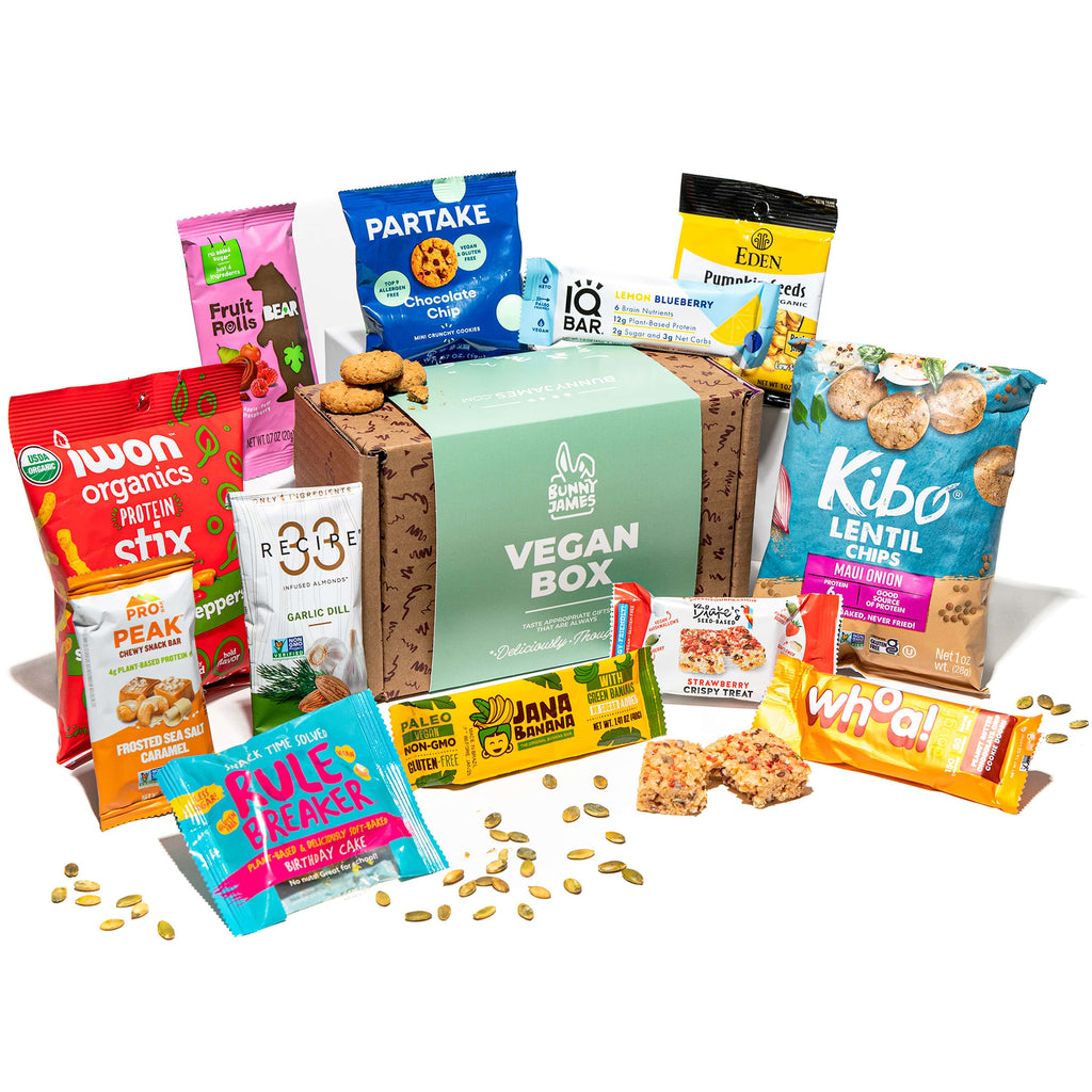 Bunny James Boxes Snack Boxes Sampler Vegan & Gluten Free Box