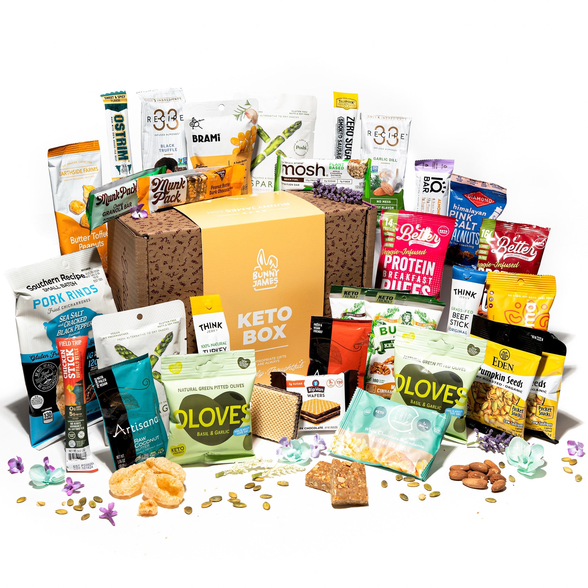 Bunny James Boxes Snack Boxes Supreme Keto Delight Gift Box: Health-Focused Gourmet Snacks Selection