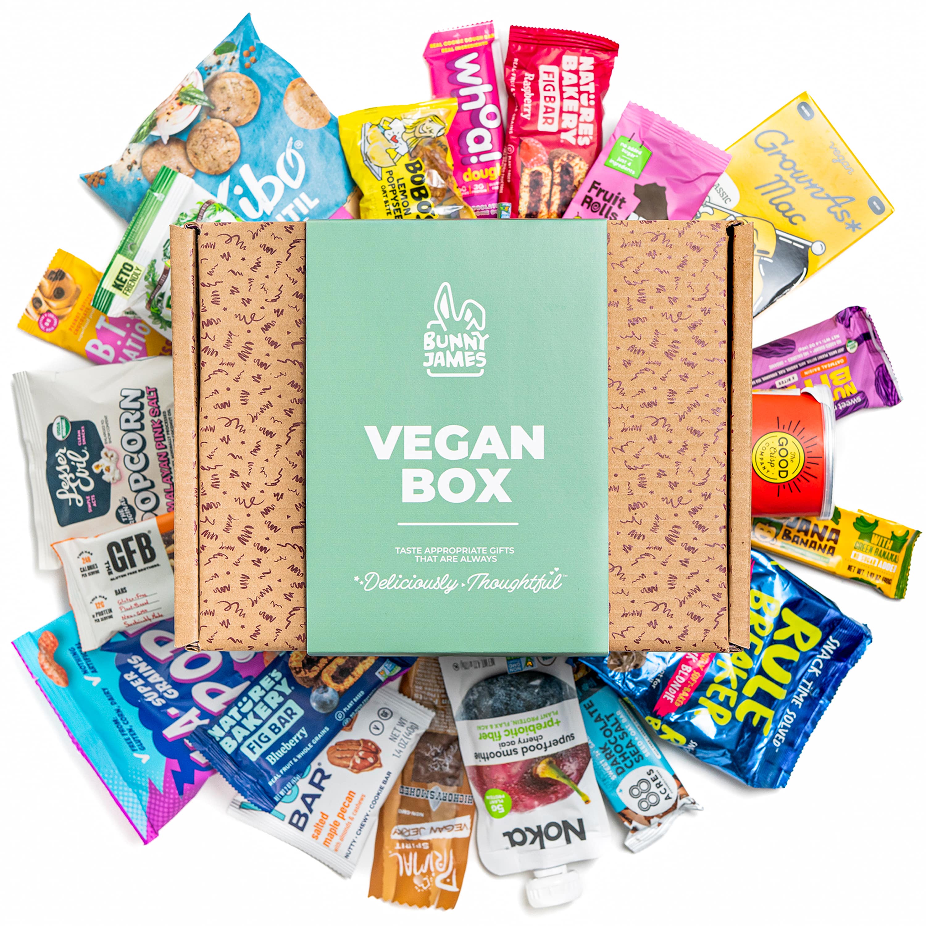 Sampler Snack Box Healthy Snack Sampler Box (WW Friendly) (10 count) – Bunny James Boxes
