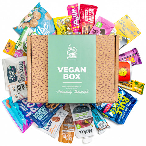 Vegan Snacks Gift Box: Cookies, Bars, Chips, Jerky & More