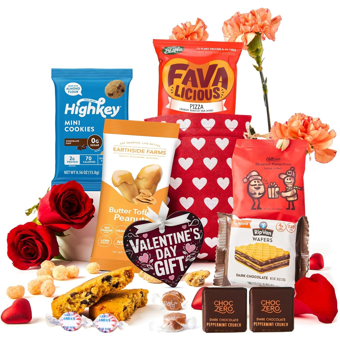 Bunny James Boxes Snack Keto Valentine’s Day Snack Gift Bags – Jerky, Nuts & Keto-Friendly Treats