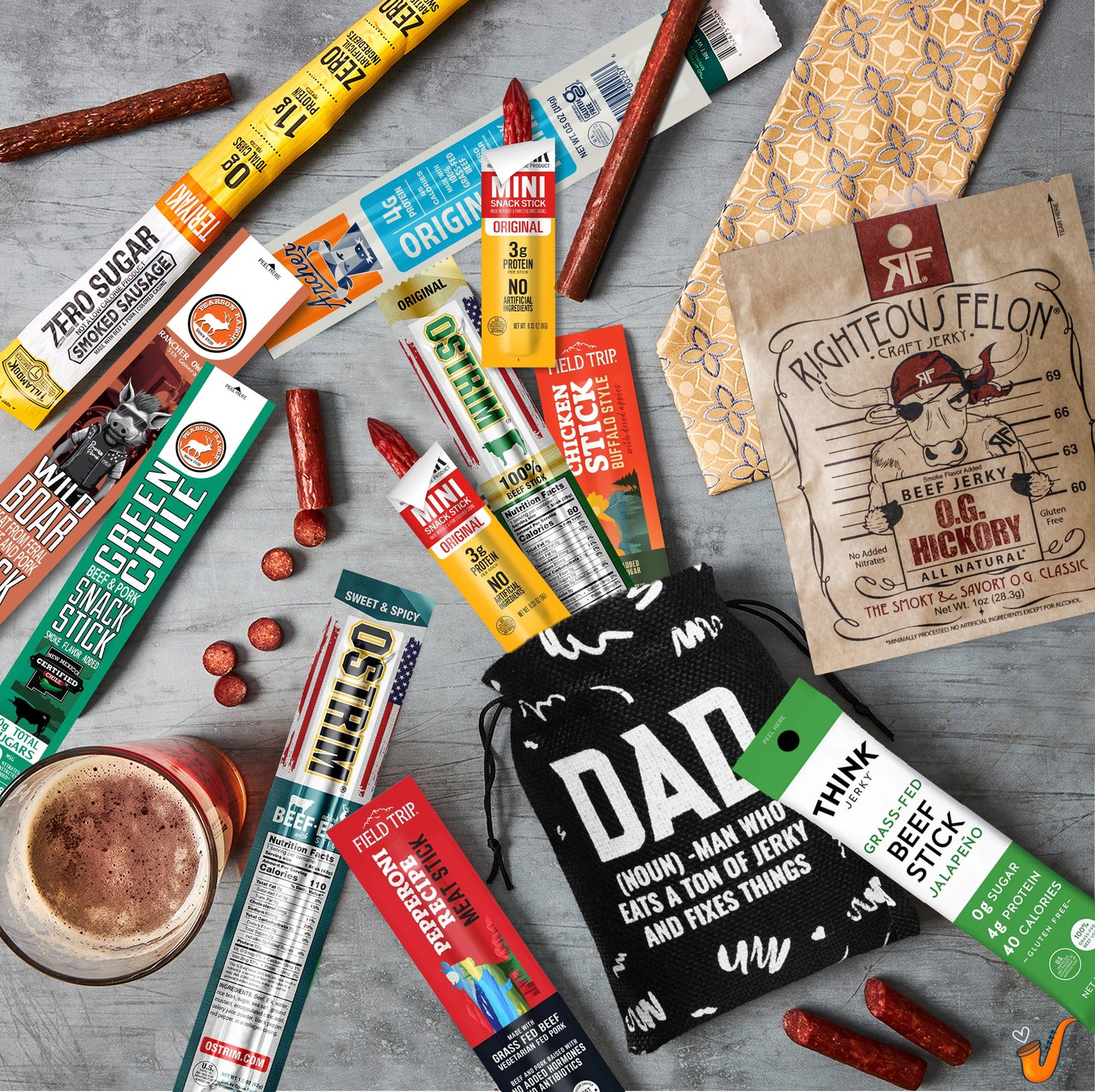 Bunny James Boxes Snack Premium Jerky & Snack Stick Variety Pack