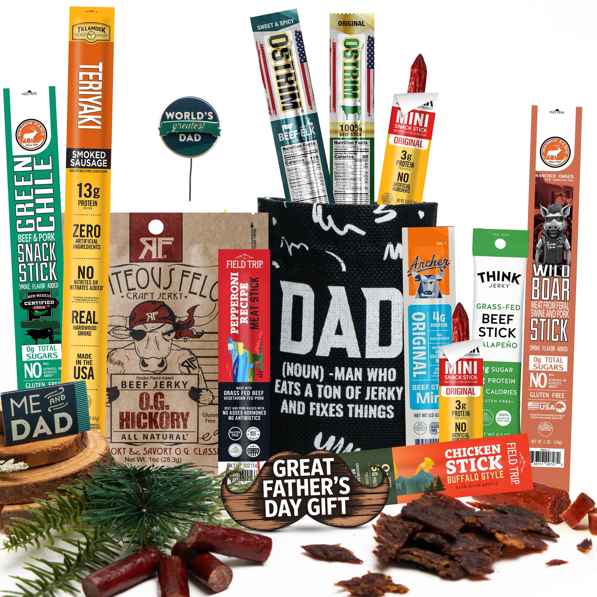 Bunny James Boxes Snack Premium Jerky & Snack Stick Variety Pack
