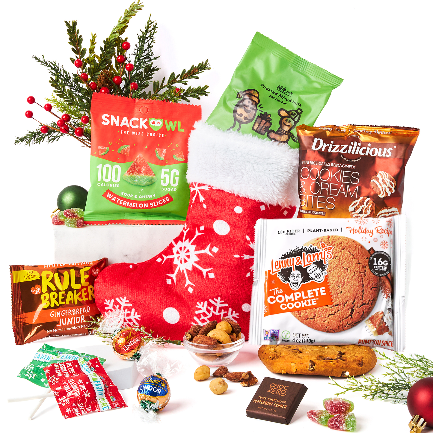 Bunny James Boxes Stocking Festive Vegan Holiday Stocking – A Thoughtful Stocking Stuffer Filled with Delicious Vegan Treats for Loved Ones