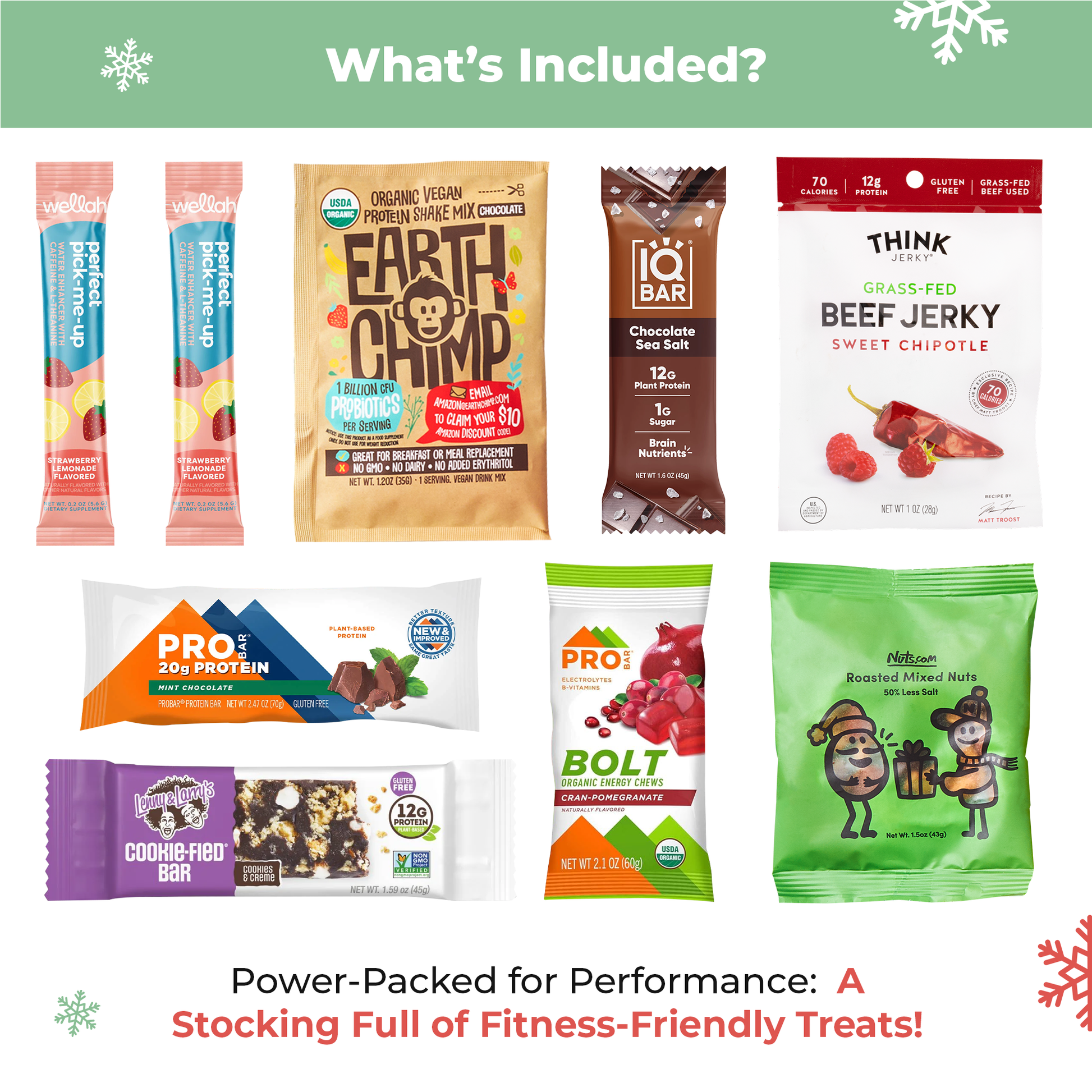 Bunny James Boxes Stocking Fitness Holiday Stocking: A Festive Red Stocking Filled with Nutritious Snacks and Protein Treats Perfect for Active Gift Recipients This Holiday Season