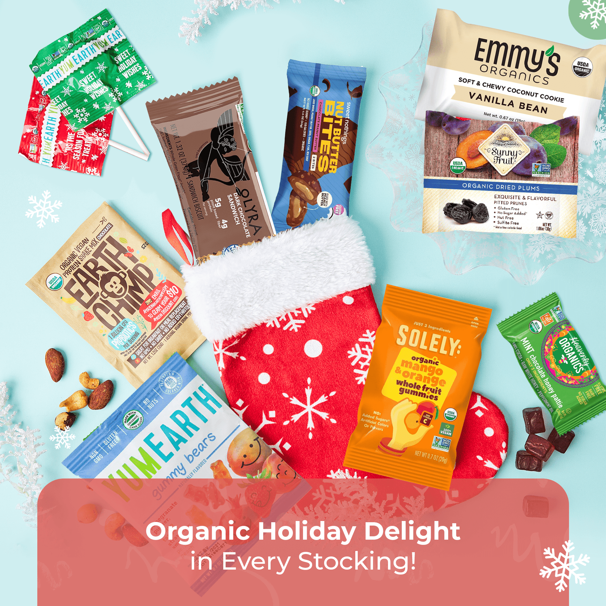 Bunny James Boxes Stocking Organic Holiday Stocking