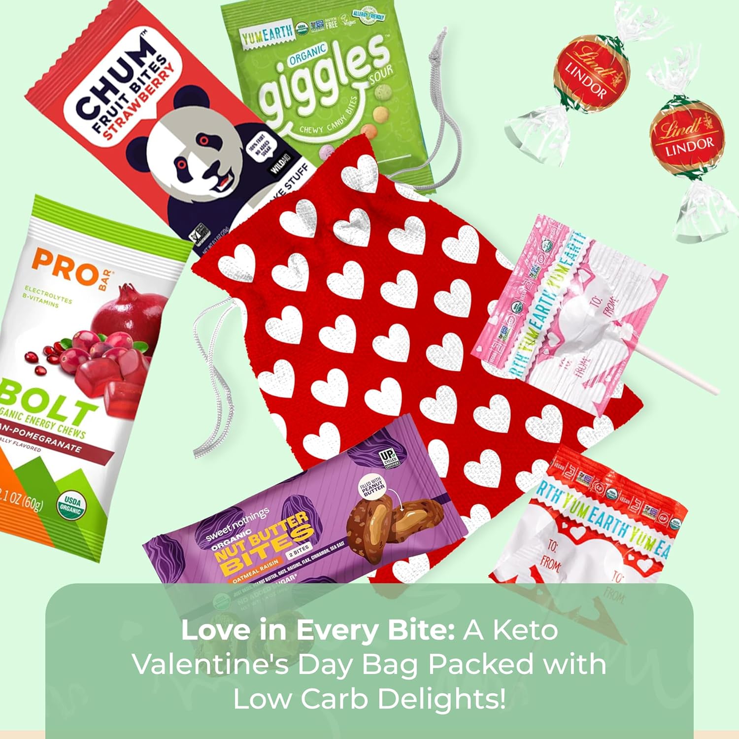 Bunny James Boxes Valentine’s Day Vegan Snack Gift Bag – Sweet, Fruity & Chocolatey Delights