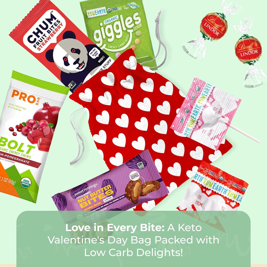 Bunny James Boxes Valentine’s Day Vegan Snack Gift Bag – Sweet, Fruity & Chocolatey Delights