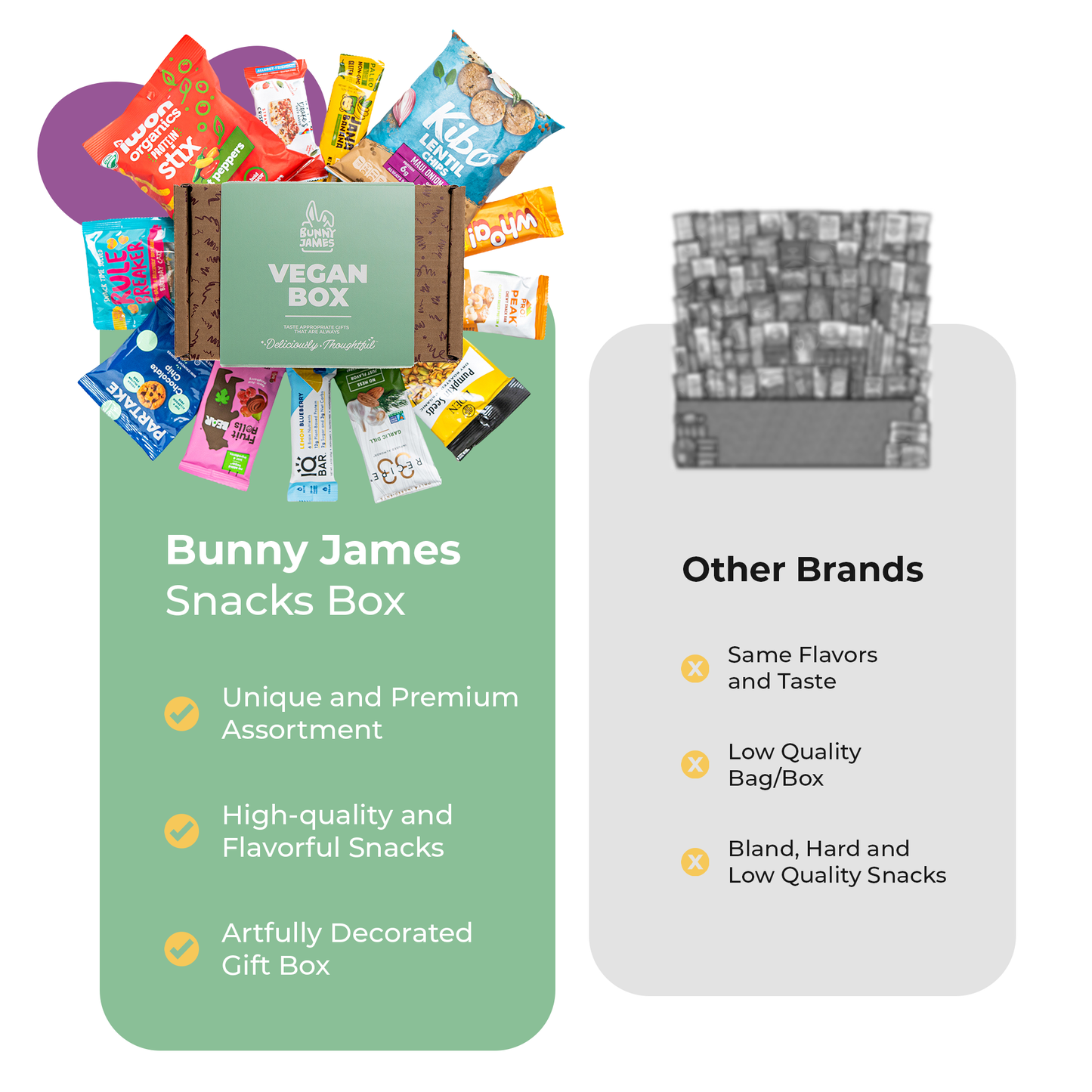 Bunny James Boxes Vegan Box Sampler Vegan & Gluten Free Box