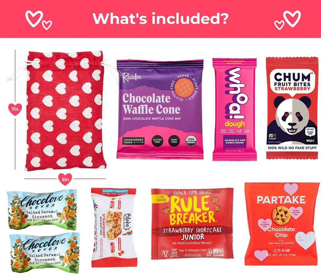 Bunny James Boxes Vegan Sweets for Mom: Fruit & Chocolate Bliss Gift Bag