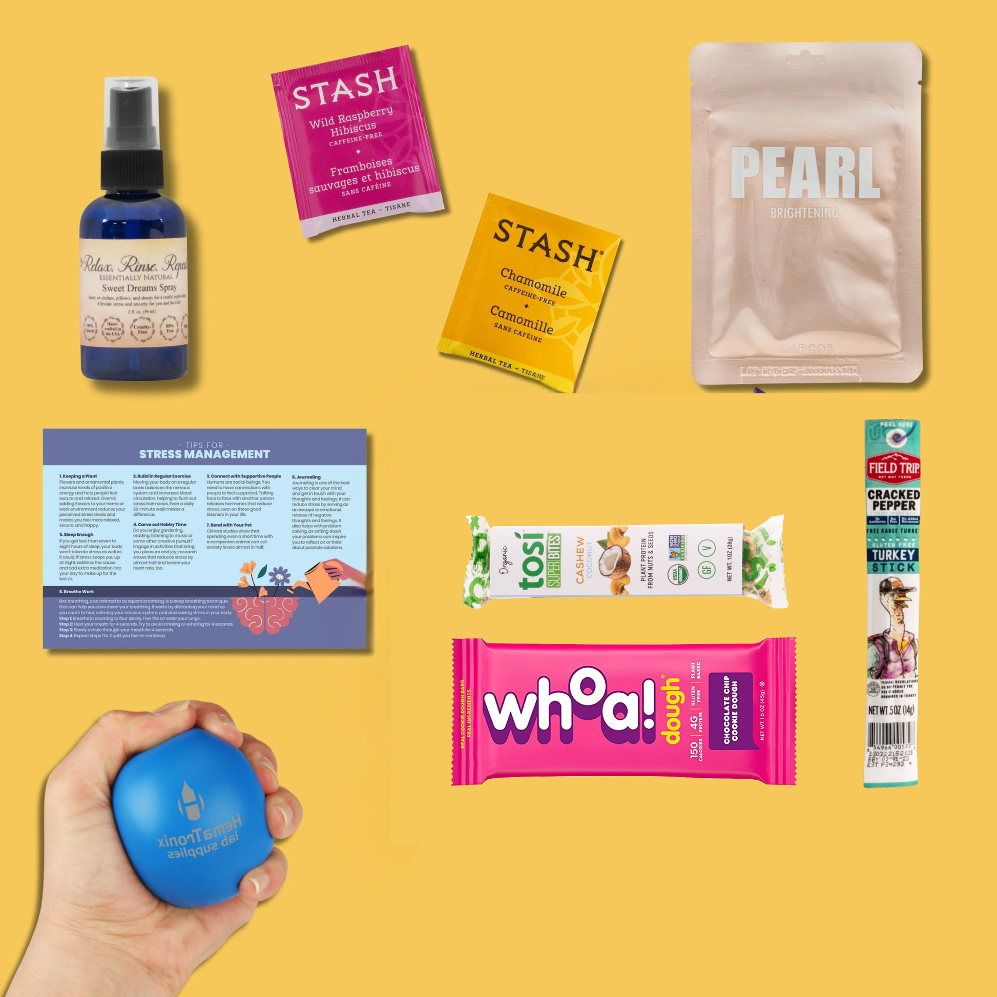 Bunny James Boxes Wellness Gift Melt Away Stress: Self-Care Kit for Relaxation