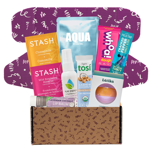 Bunny James Boxes Wellness Gift Self-Care Set: Snacks, Teas, Spa & Beauty