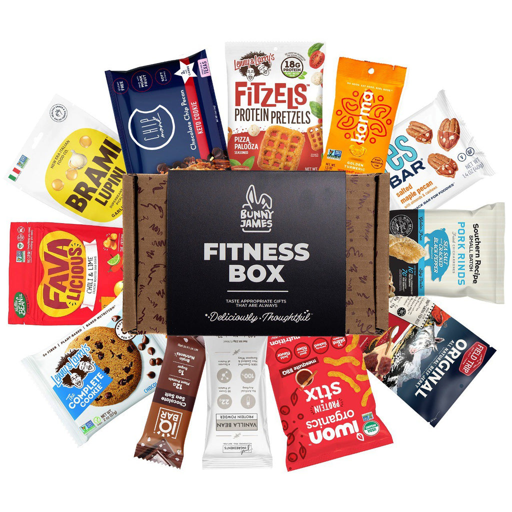 High Protein Fitness Box: 12 Delicious Low-Carb Snacks for Muscle Gain & Weight Loss