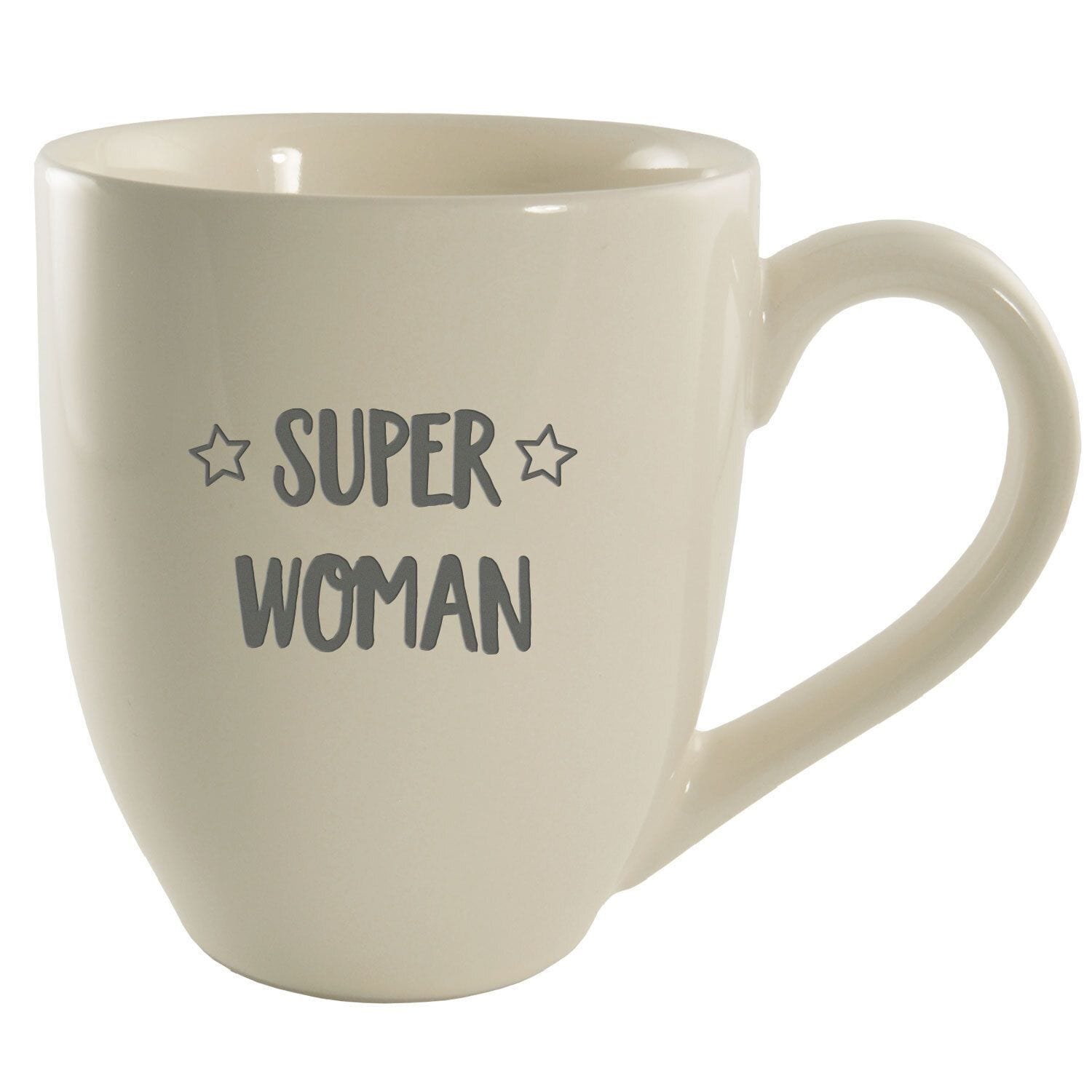 Bunny James Boxes MUGS Super Woman Engraved Mug