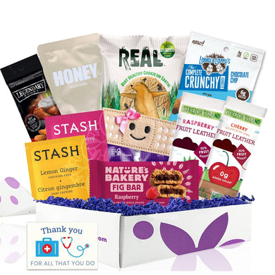 Bunny James Boxes Snack Boxes Nurse Appreciation Healthy Snack & Body Care Gift Box