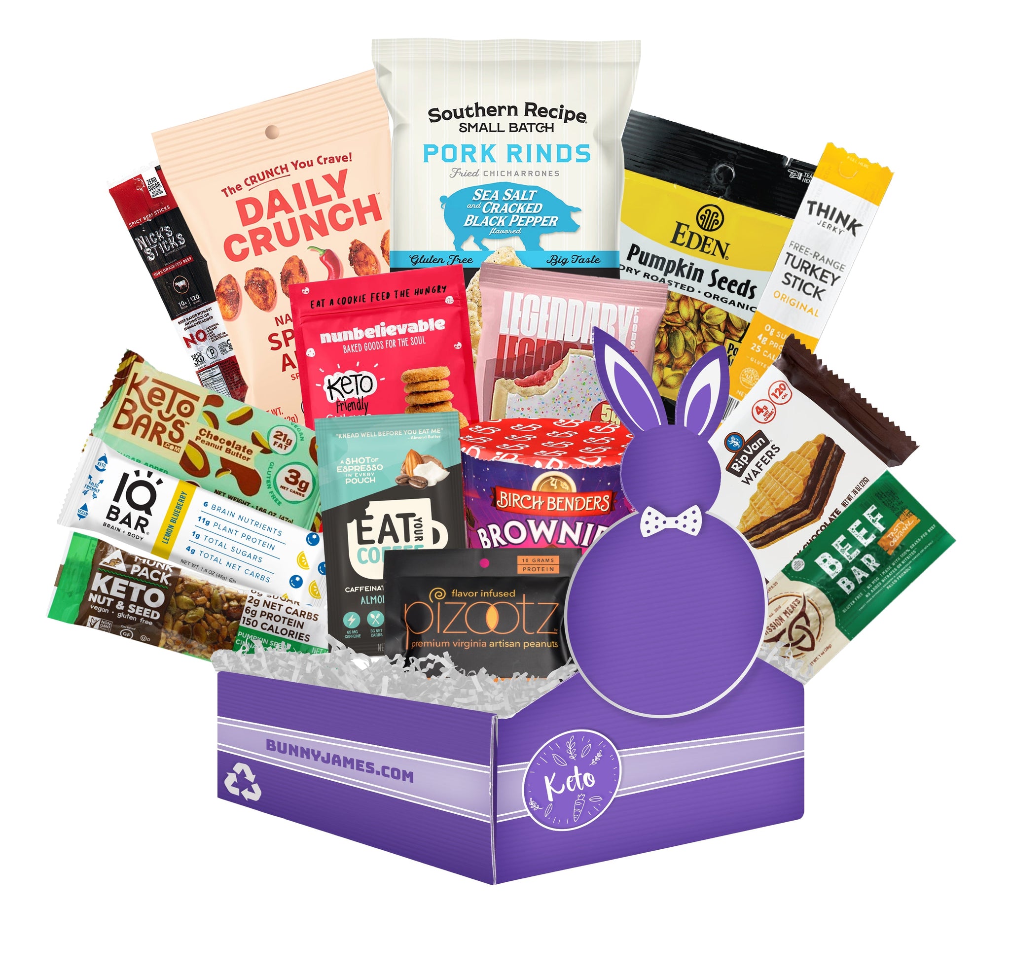Bunny James Boxes Snack Boxes Premium Low Carb Keto Box (15 Count)