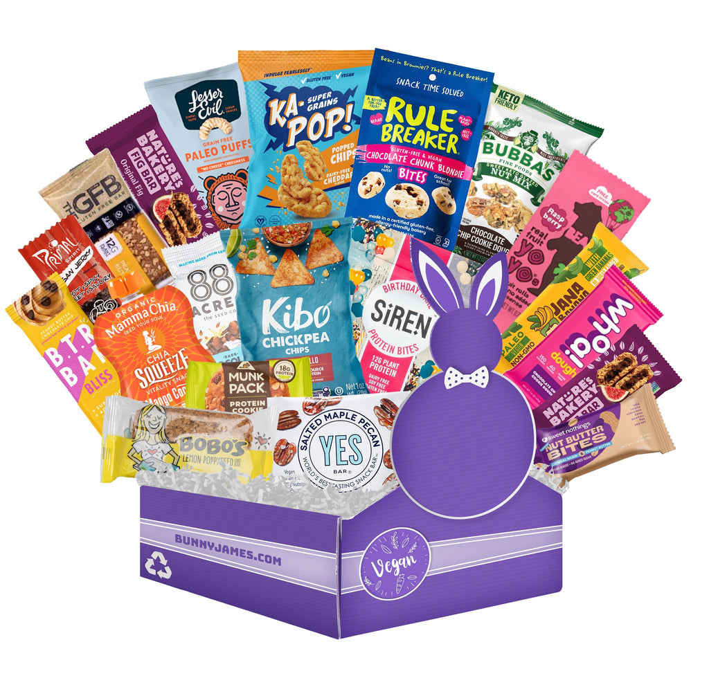 Bunny James Boxes Snack Boxes Premium Vegan Gift Box (20 count)